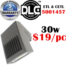 DLC ETL parede pacote luz china shenzhen fornecedor menor preço 5 anos de garantia 20w-100w 120lm / w corte total levou parede pacote 30w